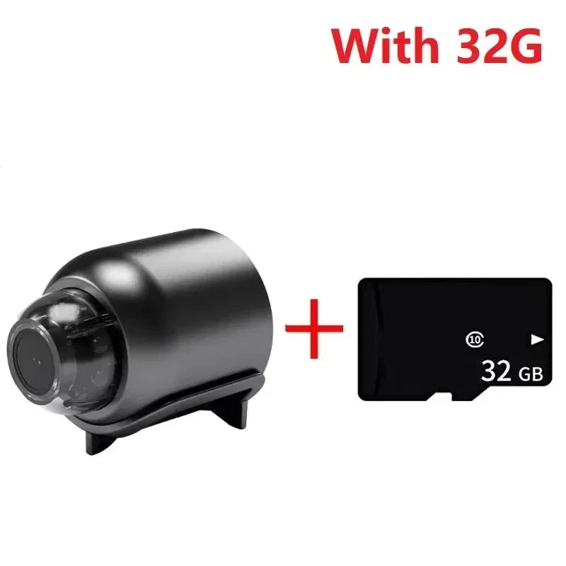 Smart Home Security Camera Small CCTV Night Vision Motion Detection Alarm Monitor